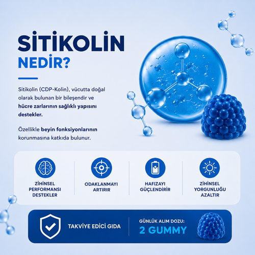 Pharmaser Sitikolin 36 Gummies (Çiğnenebilir)